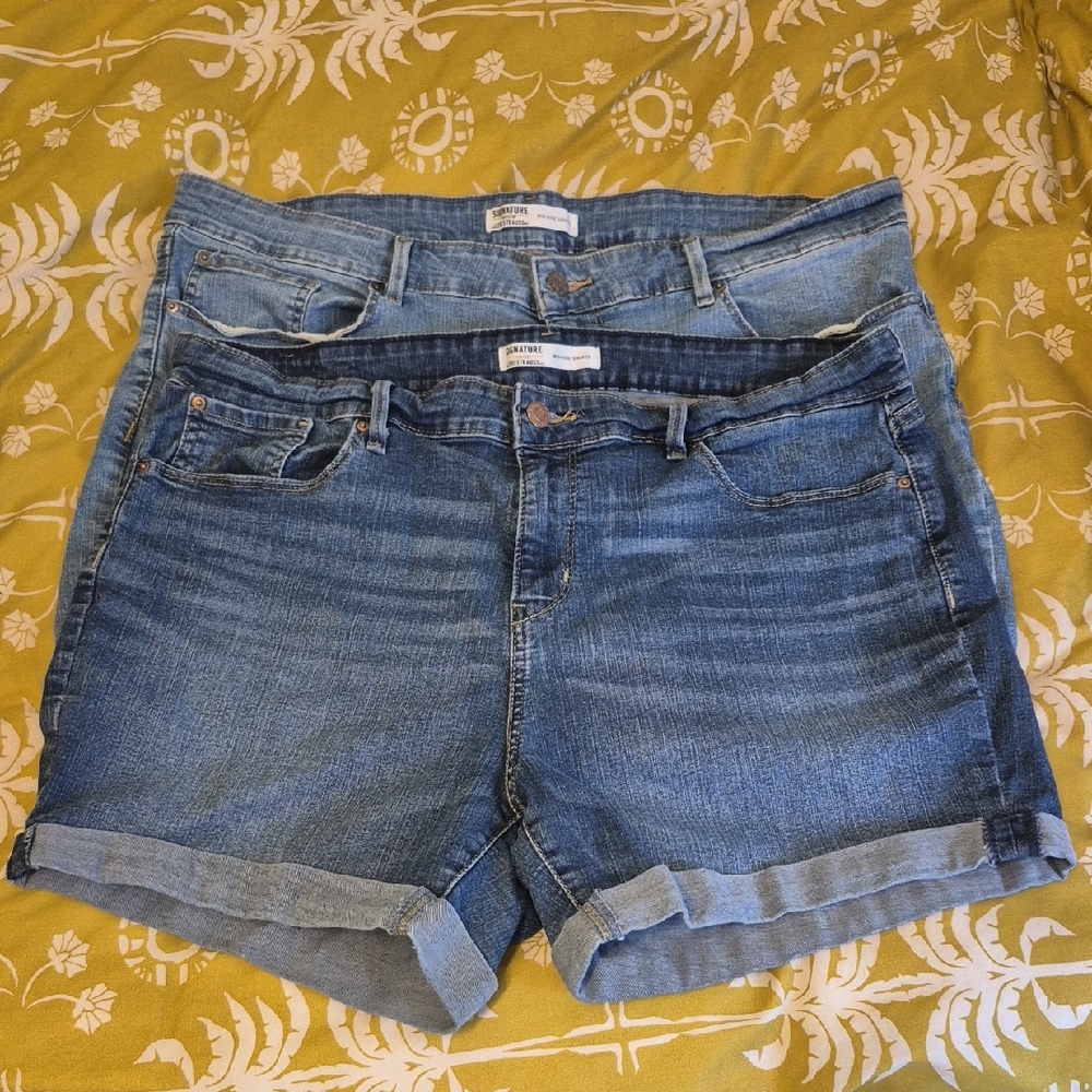 Levi's Blue Rolled-Hem Denim Shorts - Two Pair Bundle